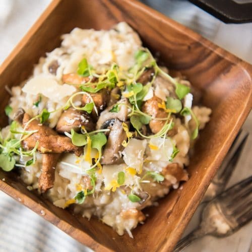 Risotto s microgreens a parmezánom